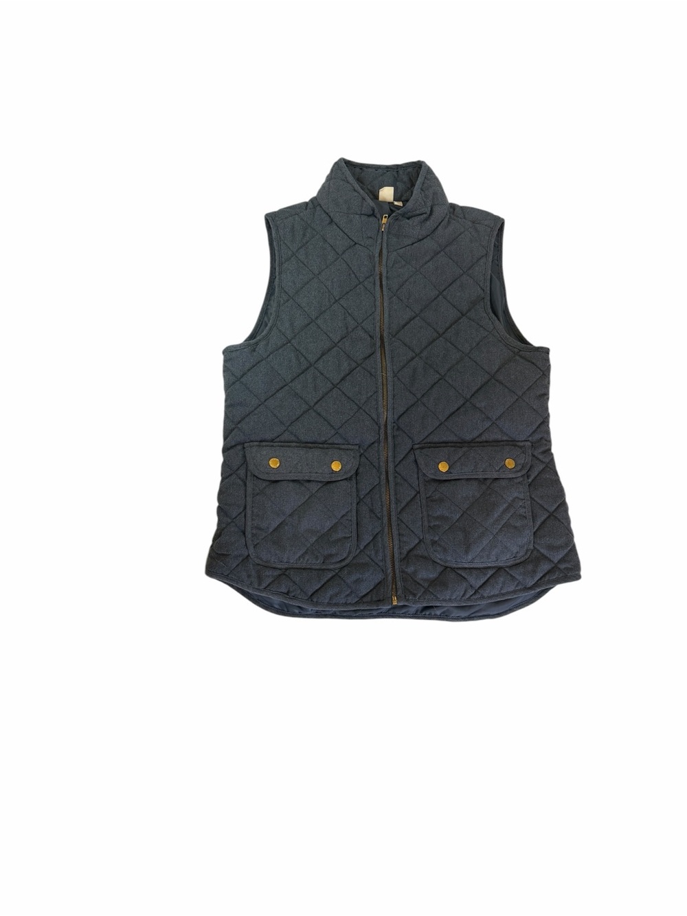Artisan Ny Quilted Dark Blue Sleeveless Vest - Picture 1 of 9